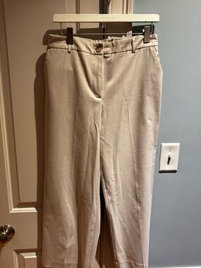 Rachel Zoe Cream Straight-Leg Trousers